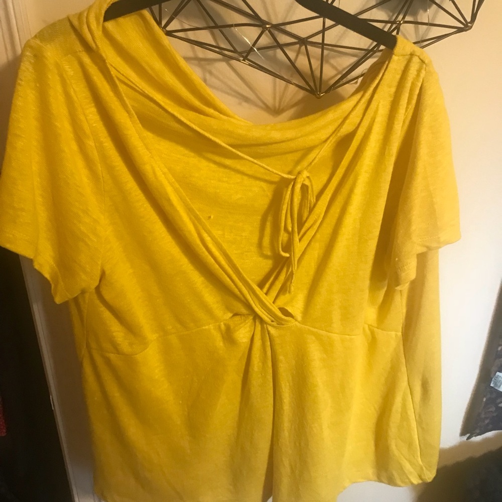 Yellow Anthropology Top